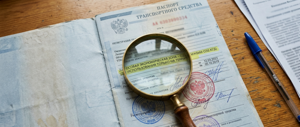 отметка в ПТС о выпуске авто в Калининградской ОЭЗ