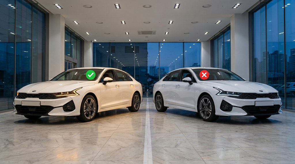 Два внешне одинаковых Kia K5 - один с мотором 2.0 проходит по льготе, другой с турбо 1.6 не проходит