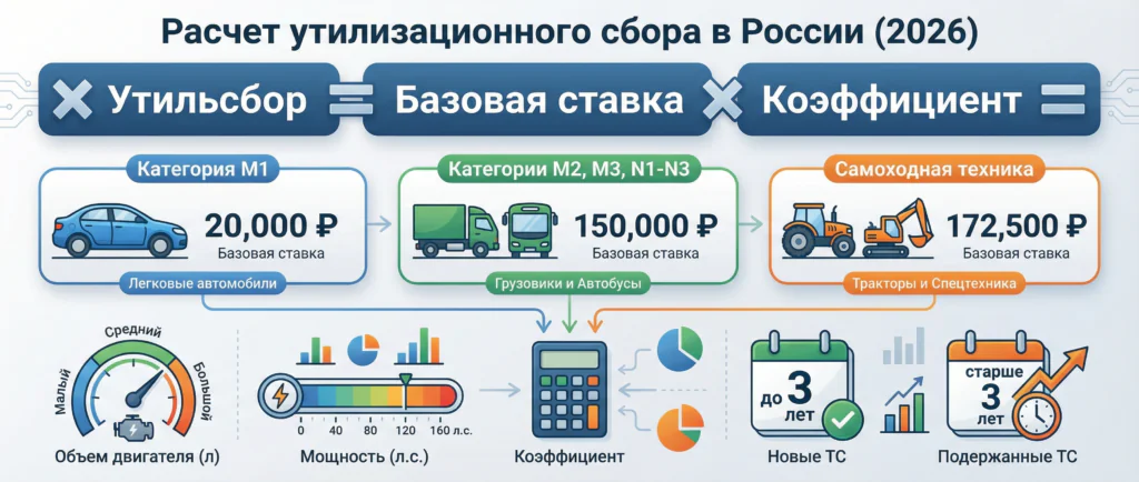 схема расчёта утиль сбора
